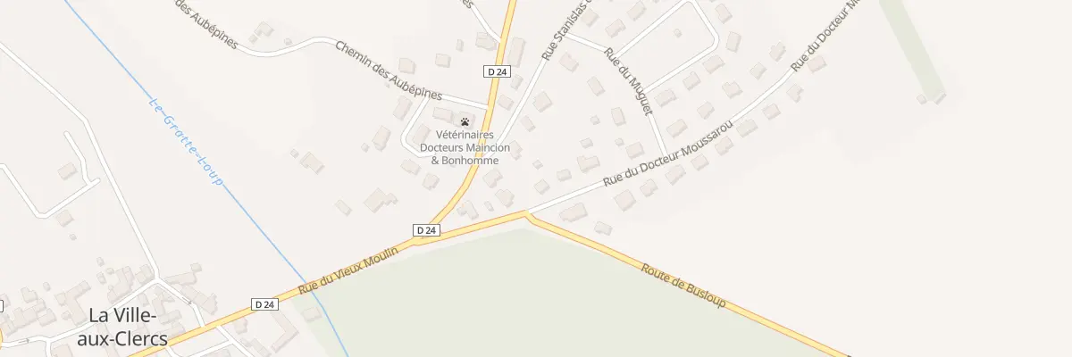 Plan du 3 Rue du Docteur Moussarou à La Ville-aux-Clercs