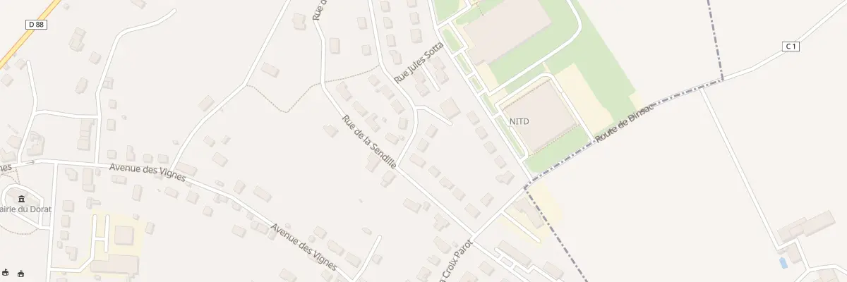 Plan du 4 Rue du 19 Mars 1962 au Dorat
