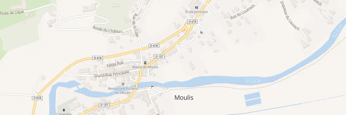 Plan du 16 Rue de la Gare à Moulis