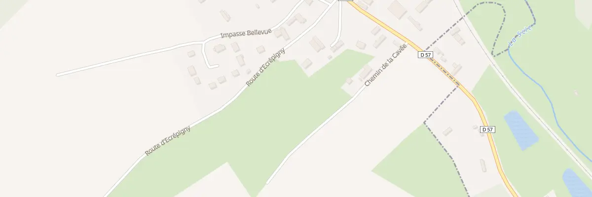 Plan du 1 Rte d’Ecrepigny à Vassonville