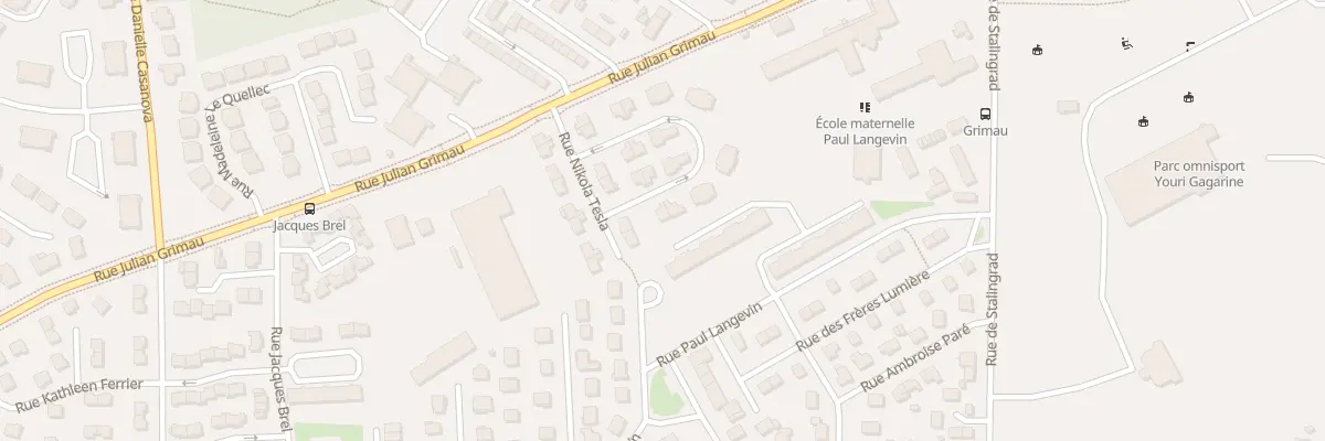 Plan du 21 Rue Nikola Tesla à Saint-Étienne-du-Rouvray