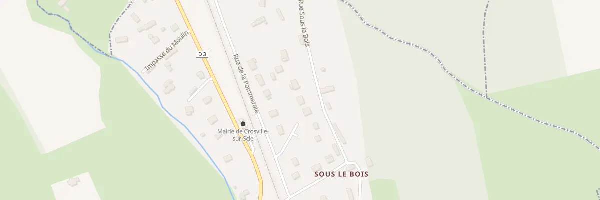 Plan du 5 Rue Sous-le-bois à Crosville-sur-Scie