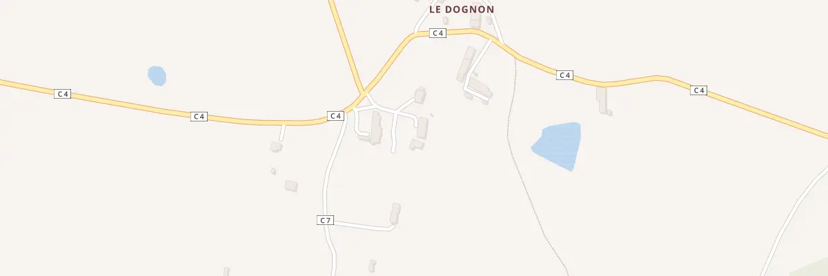 Plan du 8 Le Dognon aux Cars
