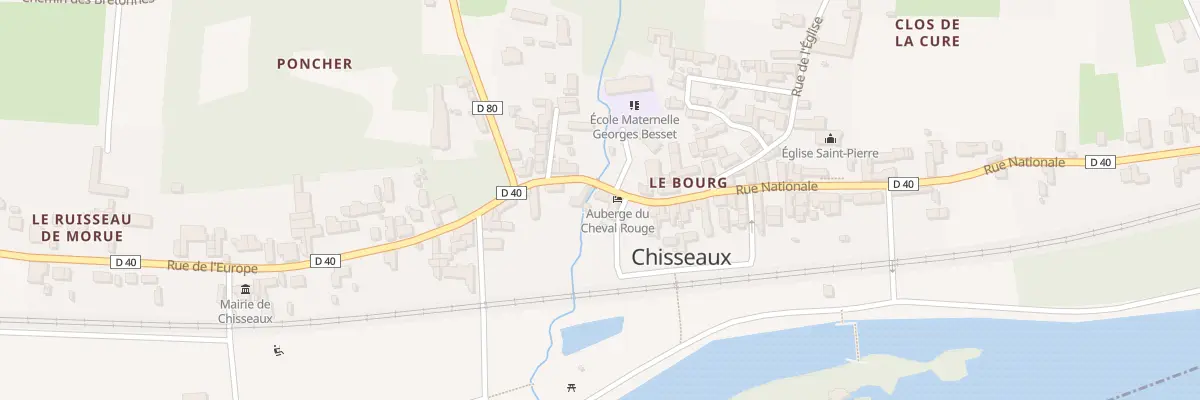 Plan du 28 Rue Nationale à Chisseaux
