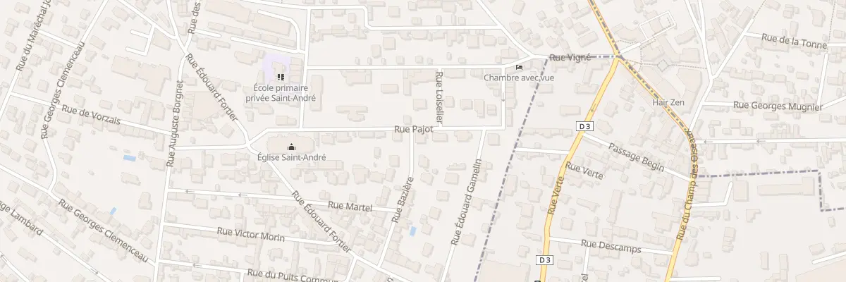 Plan du 16 Rue Bazière à Mont-Saint-Aignan