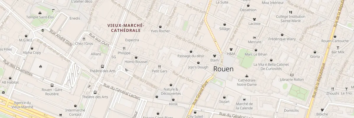 Plan du 24 Rue aux Ours à Rouen