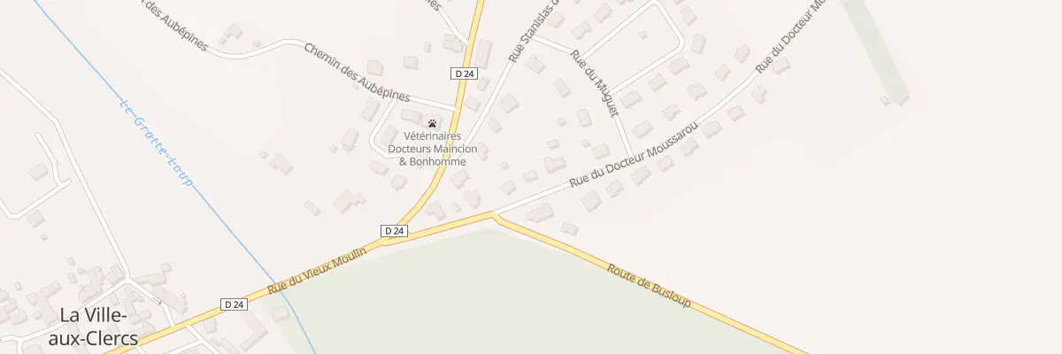 Plan du 5 Rue du Docteur Moussarou à La Ville-aux-Clercs