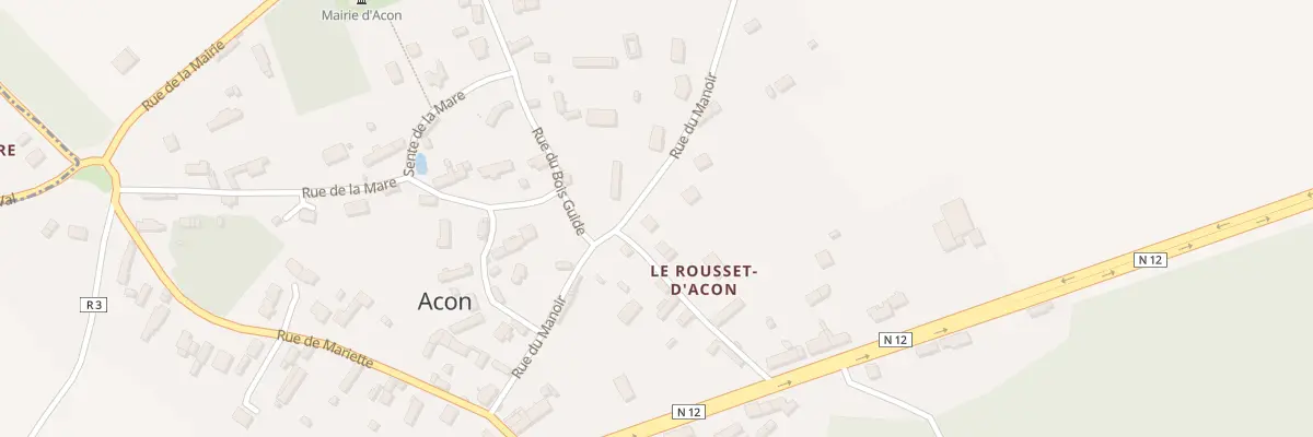 Plan du 6 Rue du Manoir à Acon