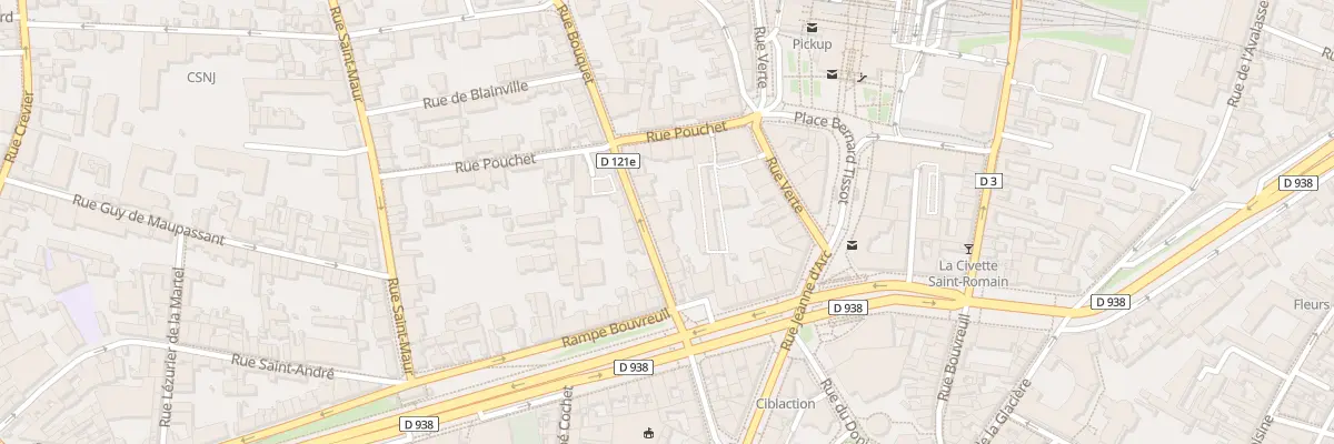 Plan du 10 Rue Bouquet à Rouen