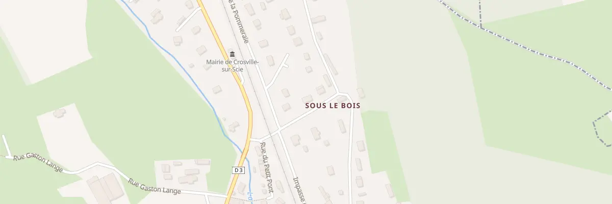 Plan du 1 Rue Sous-le-bois à Crosville-sur-Scie