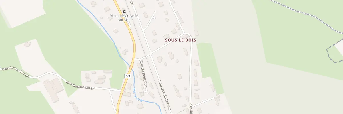 Plan du 6 Rue Sous-le-bois à Crosville-sur-Scie
