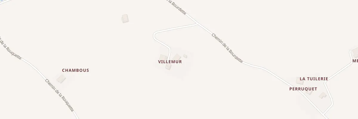 Plan du 889 Che de la Bourdette à Drudas