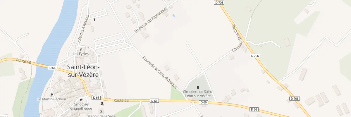 Plan du 108 Rte de la Croix d’Orébus à Saint-Léon-sur-Vézère