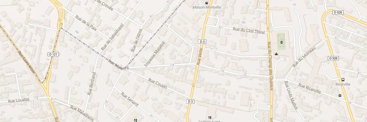 Plan du 22 Rue Malatire à Rouen