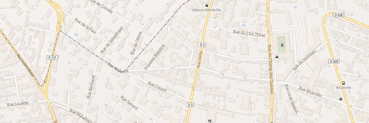 Plan du 22A Rue Malatire à Rouen