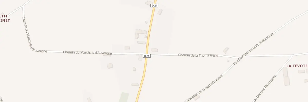 Plan du 1 Che de la Thomasserie à La Ville-aux-Clercs