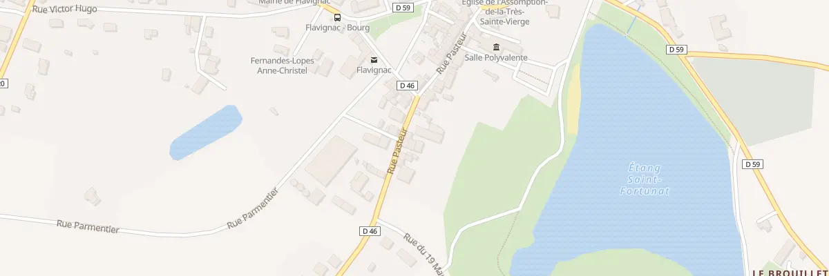 Plan du 35 Rue Pasteur à Flavignac