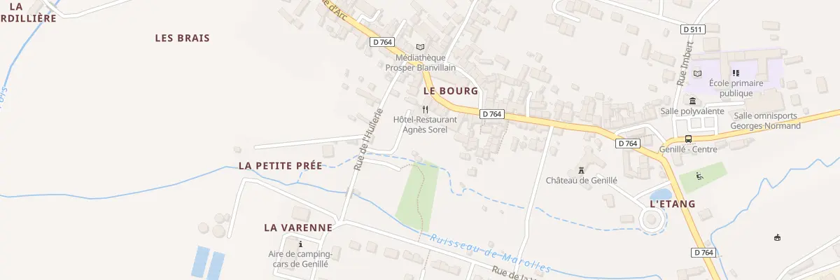 Plan du 4 Pl Agnès Sorel à Genillé