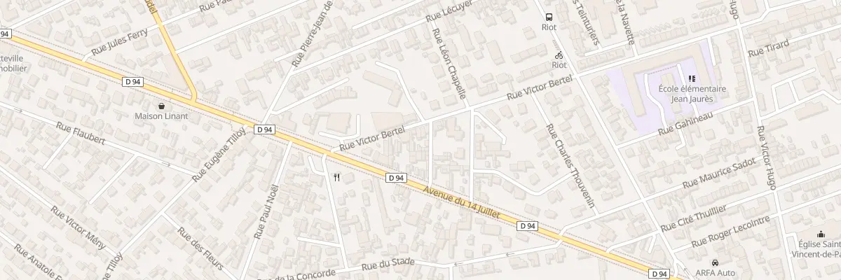 Plan du 25 Rue Victor Bertel à Sotteville-lès-Rouen
