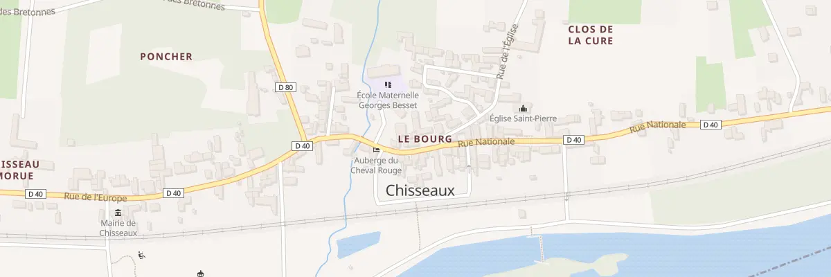 Plan du 39 Rue Nationale à Chisseaux