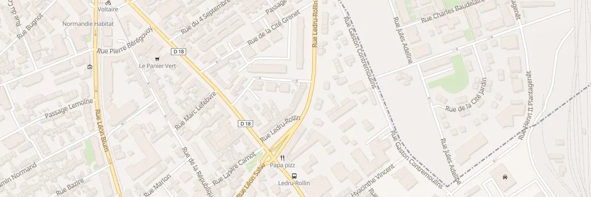 Plan du 92 Rue Ledru Rollin à Sotteville-lès-Rouen
