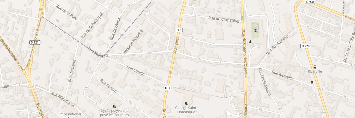 Plan du 31 Rue Malatire à Rouen