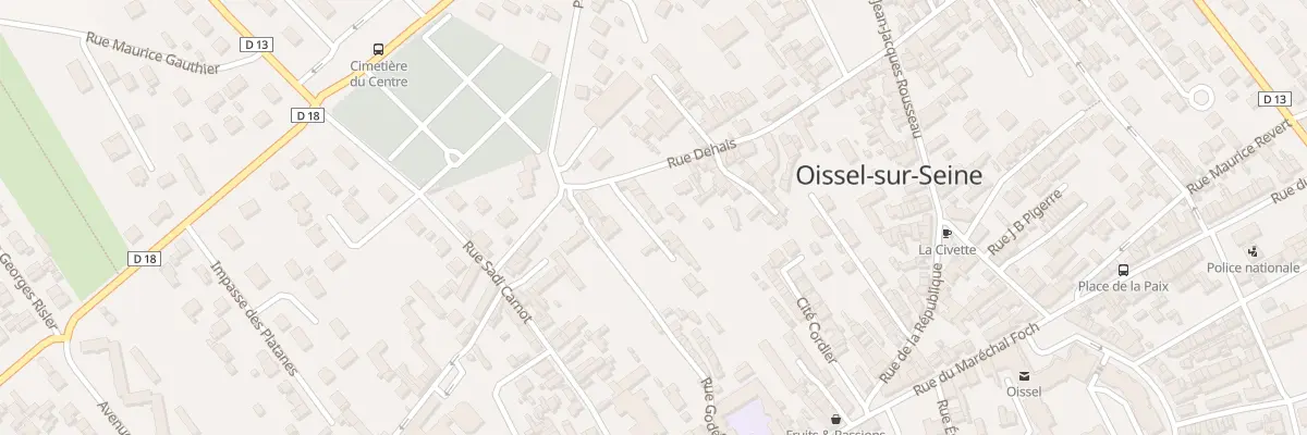 Plan du 22B Rue Dehais à Oissel-sur-Seine