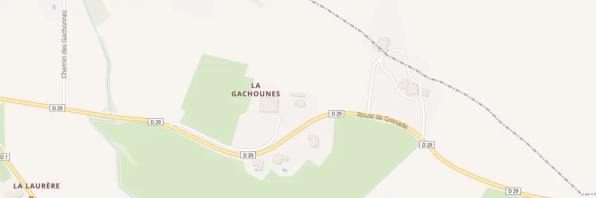 Plan du 6A Las Gachounes au Grès