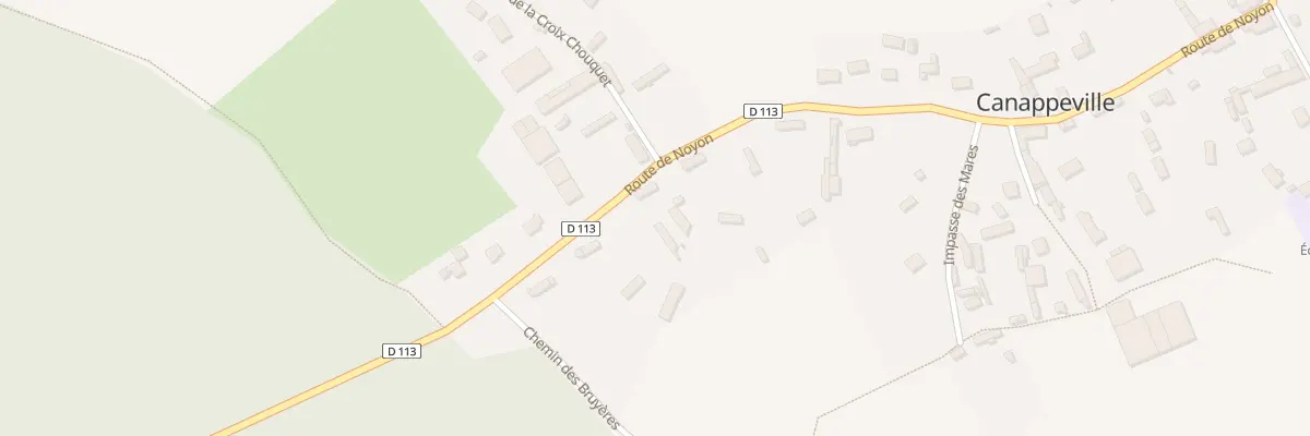 Plan du 483 Rte de Noyon à Canappeville