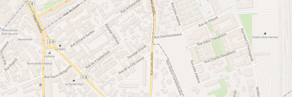 Plan du 68 Rue Ledru Rollin à Sotteville-lès-Rouen