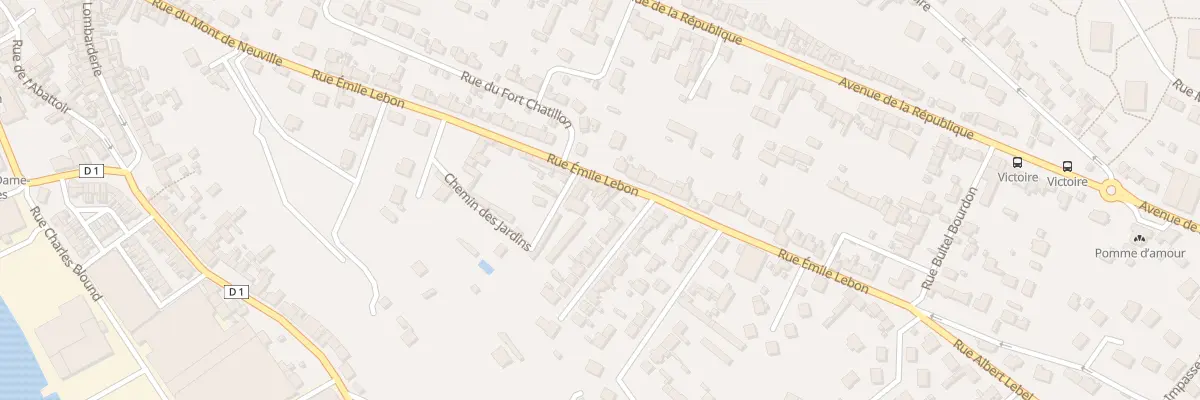 Plan du 22C Rue Emile Lebon à Dieppe