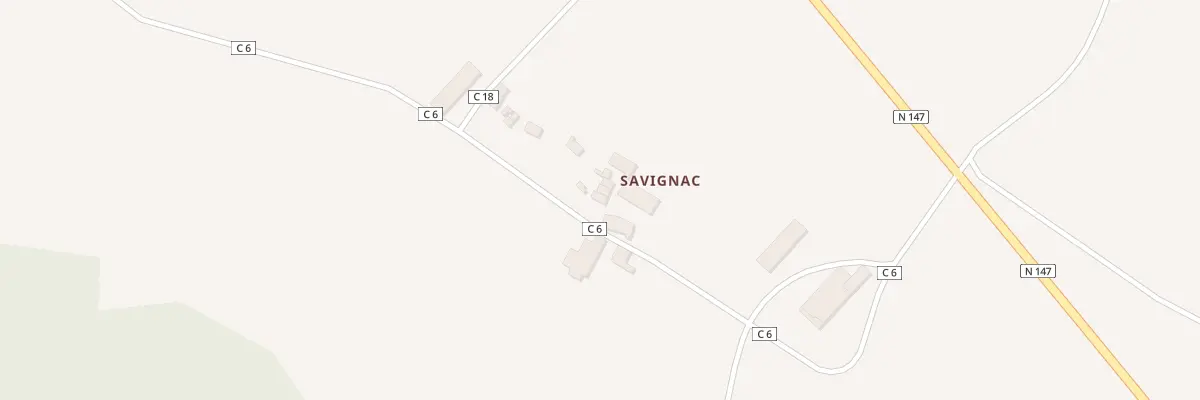 Plan du 12 Savignac à Berneuil