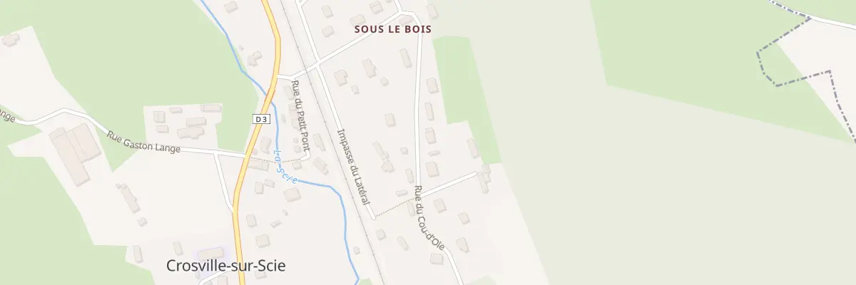 Plan du 2B Rue du Cou-d’Oie à Crosville-sur-Scie
