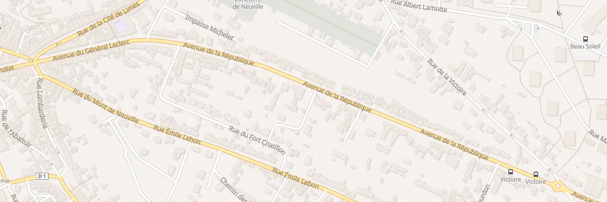 Plan du 44B Av de la République à Dieppe