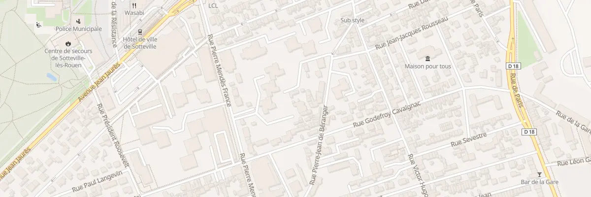 Plan du 80 Rue Pierre Jean de Beranger à Sotteville-lès-Rouen