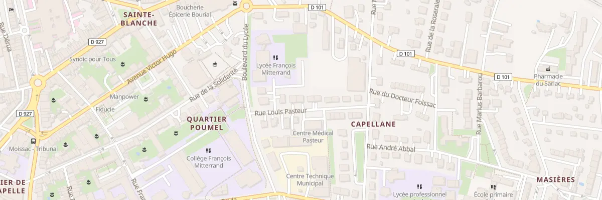 Plan du 5 Rue Louis Pasteur à Moissac