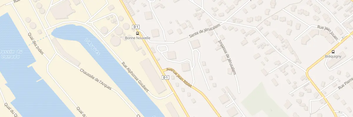 Plan du 2 Rue Gustave Flaubert à Dieppe