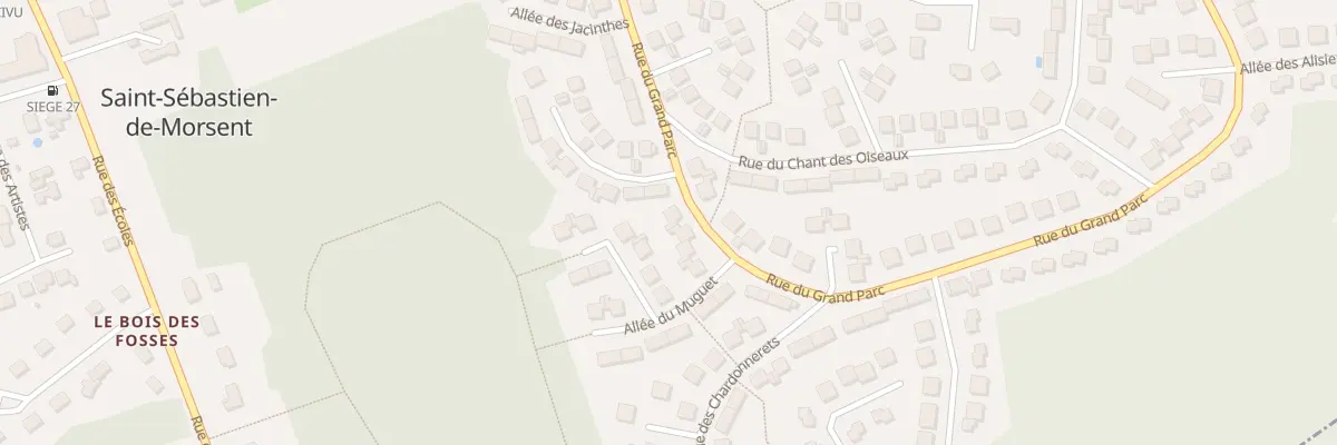 Plan du 152 Rue du Grand Parc à Saint-Sébastien-de-Morsent