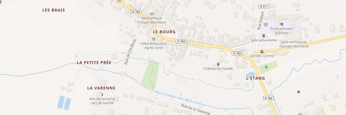 Plan du 5 Pl Agnès Sorel à Genillé