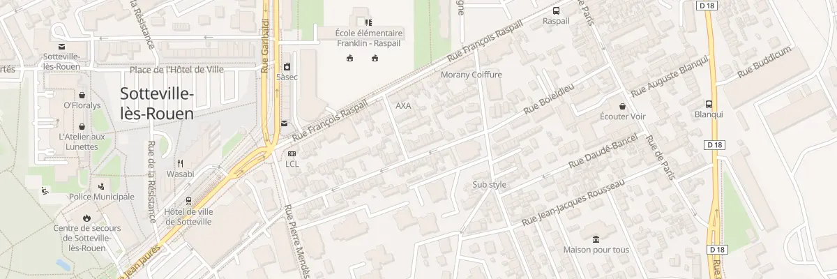 Plan du 22 Rue Dumont à Sotteville-lès-Rouen