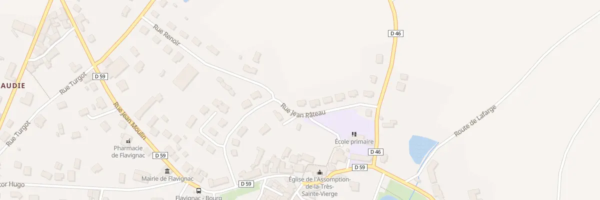 Plan du 21 Rue Jean Rateau à Flavignac