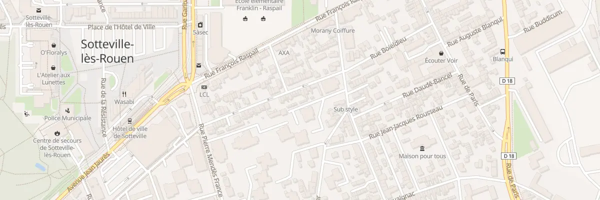 Plan du 19 Rue Dumont à Sotteville-lès-Rouen