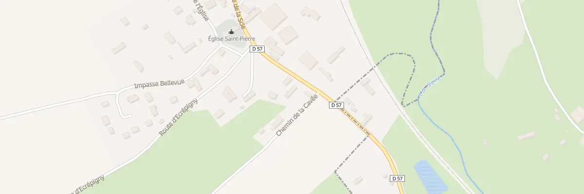 Plan du 75 Rte de la Scie à Vassonville