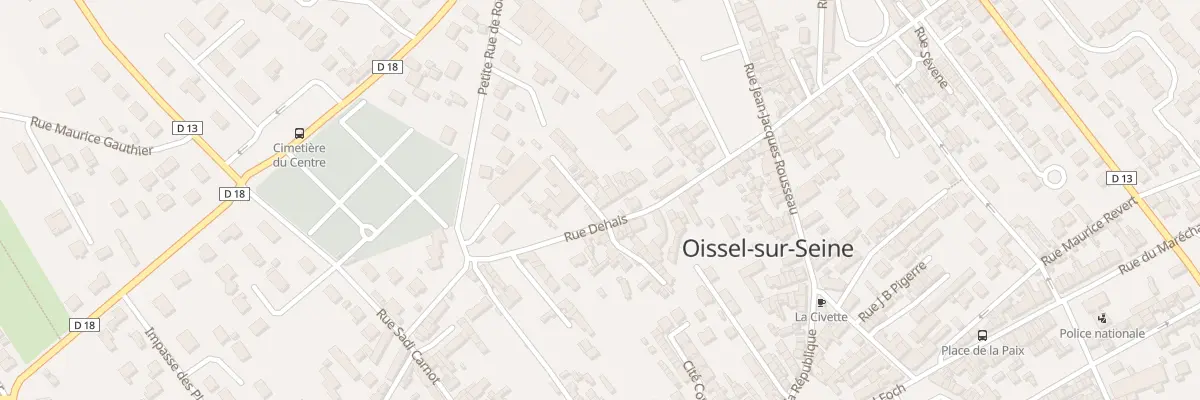 Plan du 13 Rue Dehais à Oissel-sur-Seine