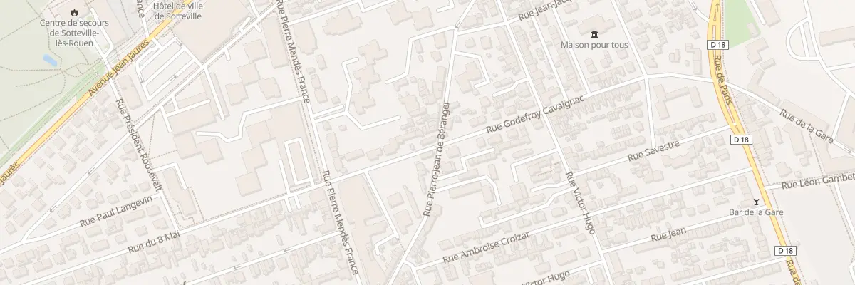 Plan du 102 Rue Pierre Jean de Beranger à Sotteville-lès-Rouen