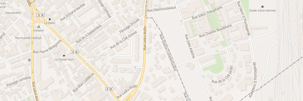 Plan du 13 Rue Ledru Rollin à Sotteville-lès-Rouen