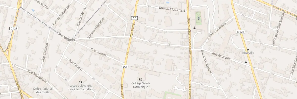 Plan du 15 Rue Malatire à Rouen