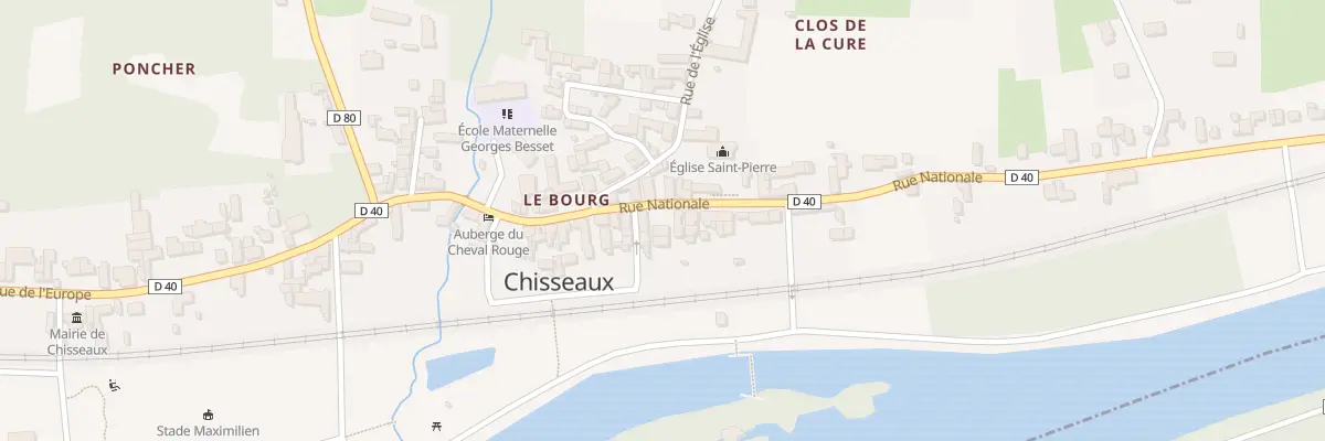 Plan du 50 Rue Nationale à Chisseaux