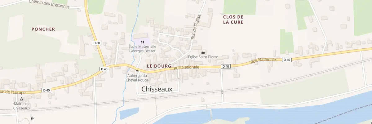 Plan du 45 Rue Nationale à Chisseaux