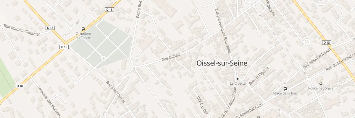 Plan du 70 Rue Dehais à Oissel-sur-Seine